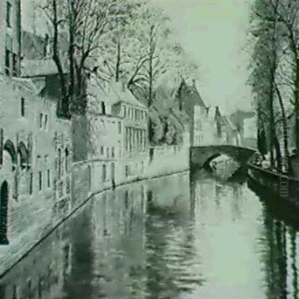 European Canal Scene - view 1