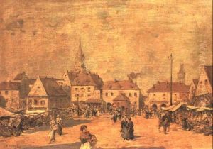 Figures In A Market Square