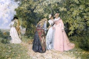La Bonne Aventure by Jean Francois Raffaelli
