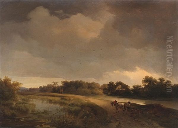 Landschaft Mit Pferdefuhrwerk - view 1
