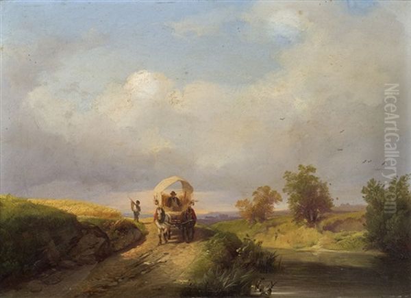 Landschaft Mit Pferdefuhrwerk - view 1