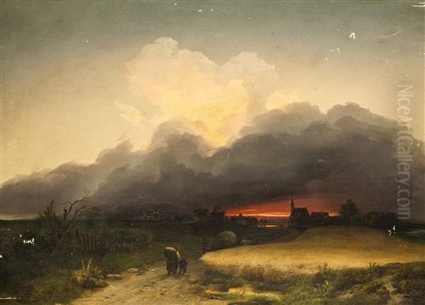 Landschaft Bei Sonnenuntergang - view 1