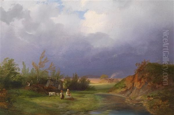 Landschaft Bei Aufziehendem Gewitter - view 1