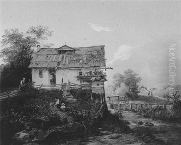 Bauernhaus In Einer Flusslandschaft - view 1