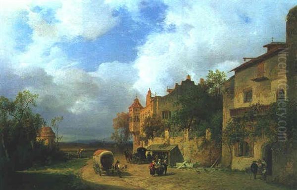 Die Rast Vor Der Schenke - view 1