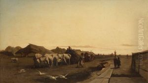 Le Retour Du Marche, 1861 Le Retour Du Marche, 1861