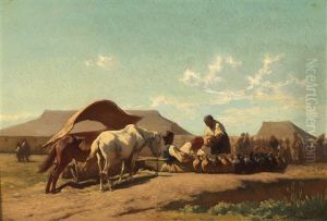 At The Pottery Market by Johann Gualbert Raffalt