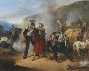 Scene From The Napoleonic Wars by Auguste Raffet