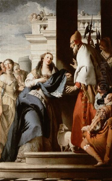 Saint Grata Showing Her Father Lupus The Flowers Of         Saint Alexander - view 1