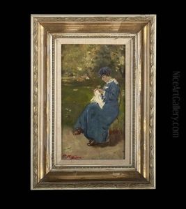 Woman On A Park Bench by Raffaele Ragione