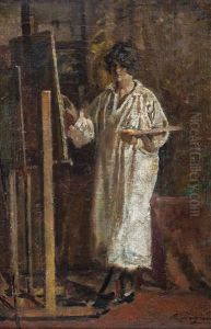 La Pittrice A Cavalletto
