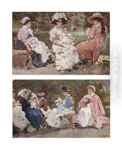 Dans Le Parc Monceau (pair) by Raffaele Ragione