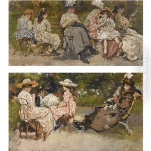 Parisian Scene (+ Another; Pair) by Raffaele Ragione