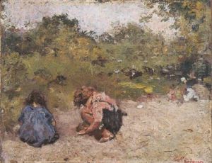 Bimbi Al Parc Monceau by Raffaele Ragione