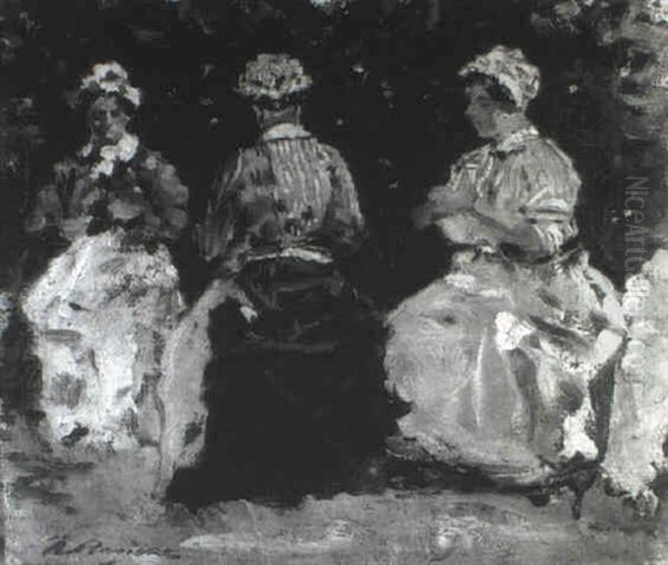 Les Nurses Au Parc Monceau - view 1