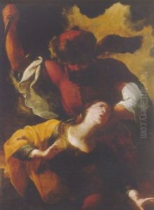 The Martyrdom Of Saint Barbara by Michele Ragoglia