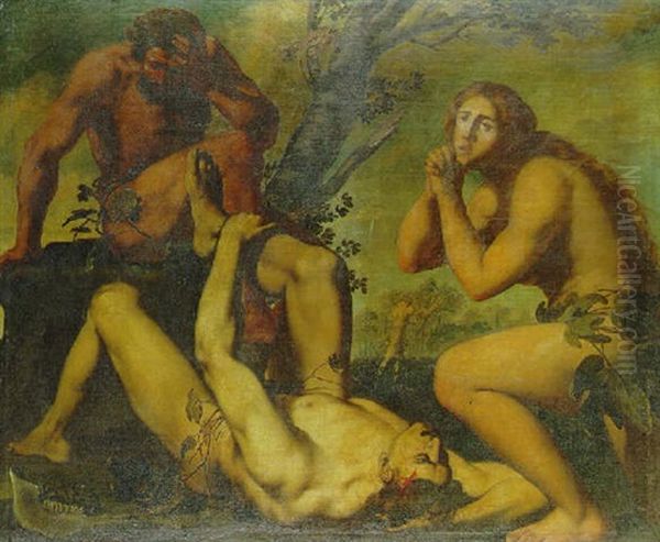 Adam And Eve Lamenting The Death Of Ariel - view 1