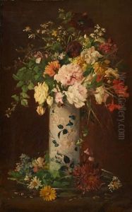 Composition Florale by Jules Felix Ragot