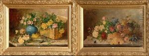 Natures Mortes Aux Fleurs Et Aux Fruits