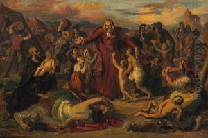 Graf Kolonitz, Bishop Of Neustadt, Leading The Children Of The Murdered Christian Prisoners Out Of The Camp Into The City After The Turkish Siege Of Vienna In 1683 Graf Kolonitz, Bishop Of Neustadt, Leading The Children Of The Murdered Christian Prisoners Out Of The Camp Into The City After The Turkish Siege Of Vienna In 1683