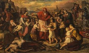 Graf Kolonitz, Bishop Of Neustadt, Leading The Children Of The Murdered Christian Prisoners Out Of The Camp Into The City After The Turkish Siege Of Vienna In 1683 Graf Kolonitz, Bishop Of Neustadt, Leading The Children Of The Murdered Christian Prisoners Out Of The Camp Into The City After The Turkish Siege Of Vienna In 1683