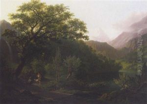 Bauernpaar Am Seeufer