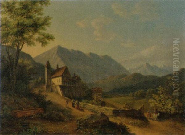 Landschaft Mit Kirche Und Staffage - view 1