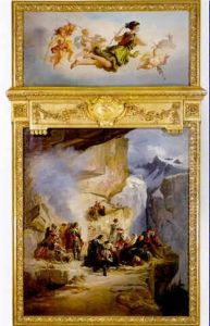 An Allegory Of Winter: The Goddess Diana Surrounded By Putti; The Meal After Hunting by Diodore Rahoult