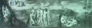 Judgment Of Paris by Marcantonio Raimondi
