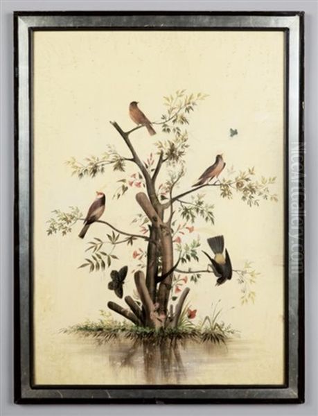Albero Con Uccellini - view 1