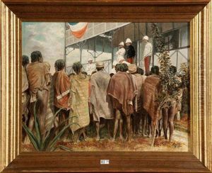Scene Coloniale En Afrique Scene Coloniale En Afrique