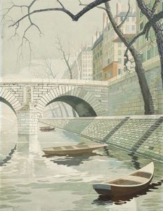 On The Banks Of The Seine by Ratislaw Rakoff