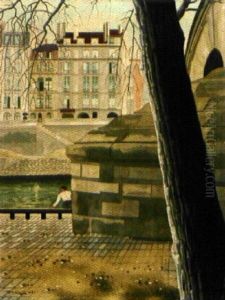 Pont Marie Et Quai D'anjou by Ratislaw Rakoff