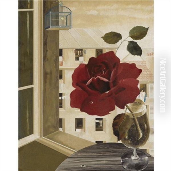 Rose By An Open Window - view 1