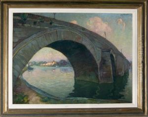 Pont Sur La Meuse by Mecislas Rakowski