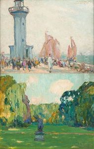 Parc De Tervuren ( 2 Works) by Mecislas Rakowski