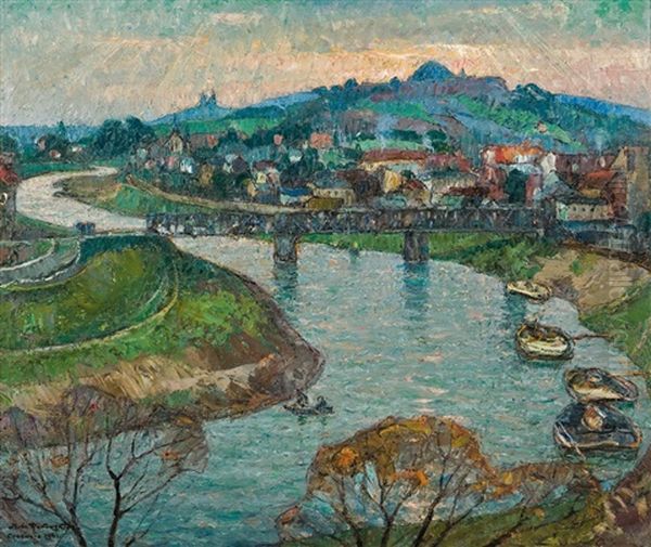 Cracow's Wawel And Vistula River - view 1