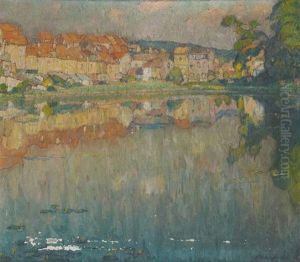 Reflets De La Maison Dans L'etang by Mecislas Rakowski
