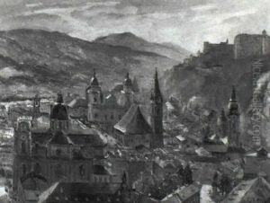 Blick Uber Salzburg by Georg Rall