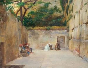 Wailing Wall, Jerusalem by Theodore Jacques Ralli