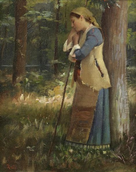 Resting Shepherdess/daydreaming - view 1