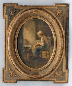 Jeune Femme Pelant Des Pommes Jeune Femme Pelant Des Pommes