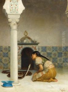 Le Serpent Sacre by Theodore Jacques Ralli