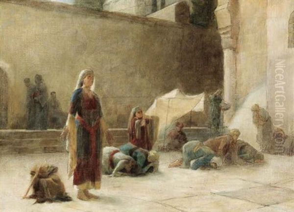 Le Parvis Du Saint Sepulcre A Jerusalem (study) - view 1