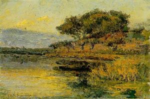 Landscape With Pine Trees by Theodore Jacques Ralli