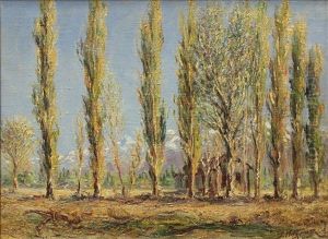 Cabin Behind The Trees by John Henry Ram
