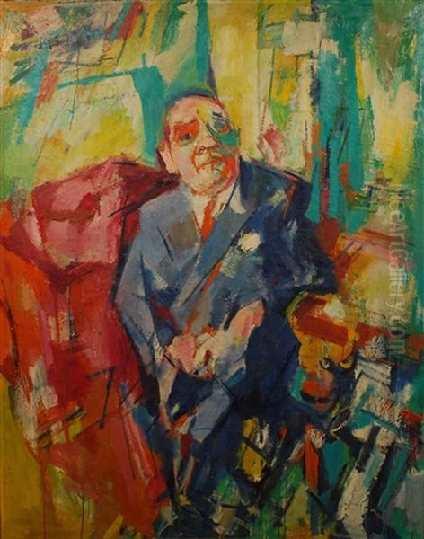 Portrait De Gustave Van Geluwe (double Face) - view 1