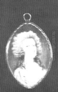 A Lady, With Powdered Hair, Wearing Blue Dress by John Ramage