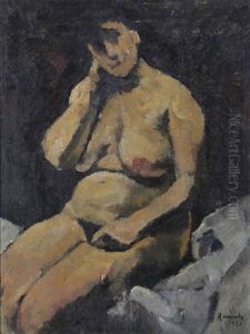 Nu Assis by Ramah (Henri Francois Raemaeker)