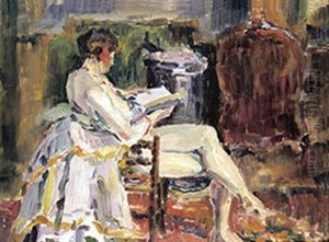 Nu Dans Un Interieur by Ramah (Henri Francois Raemaeker)